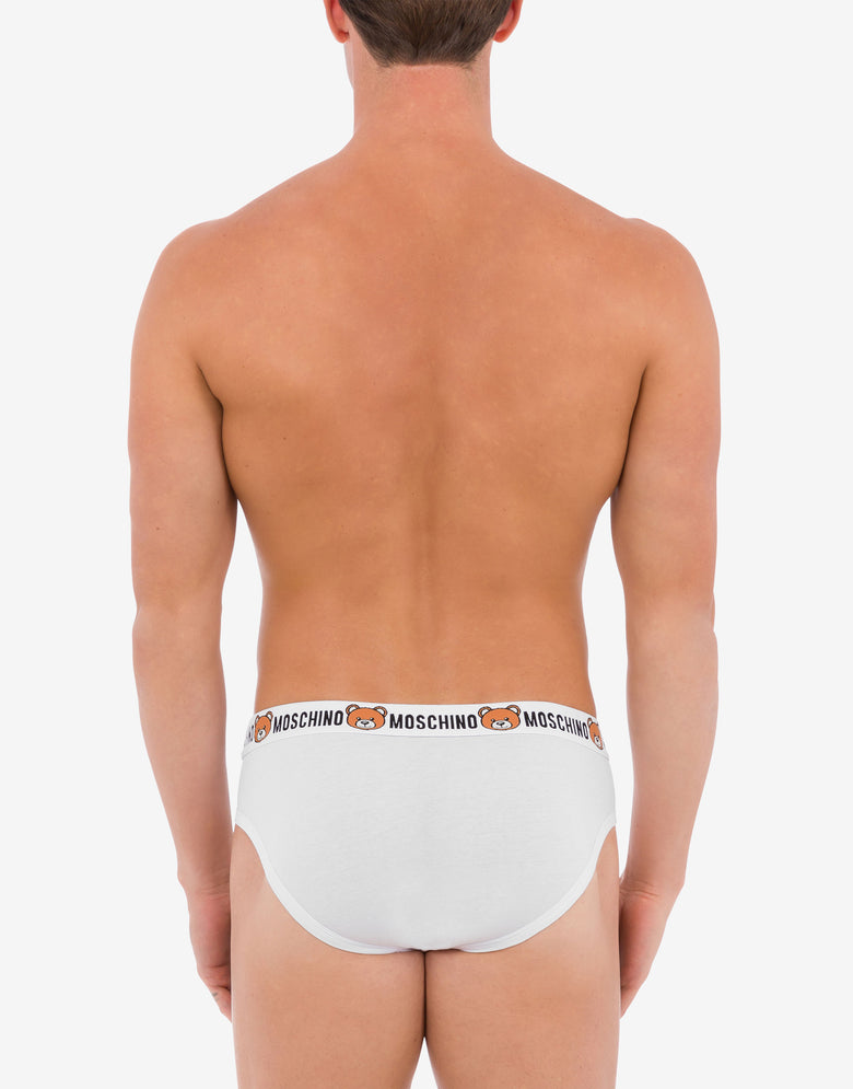 Teddy Elastic Band set of 2 briefs White Moschino 2