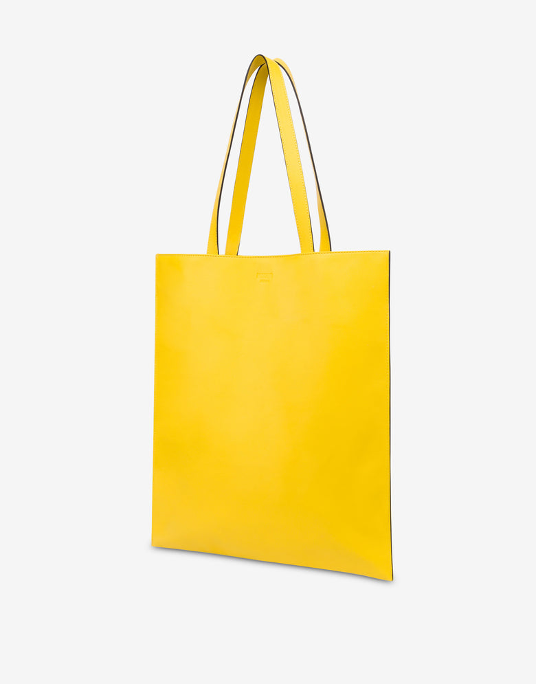 Shopper in nappa Smiley® Yellow Moschino 1