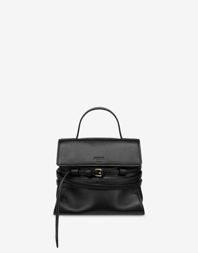 Sac Moschino Tie Me Small Noir Moschino 0