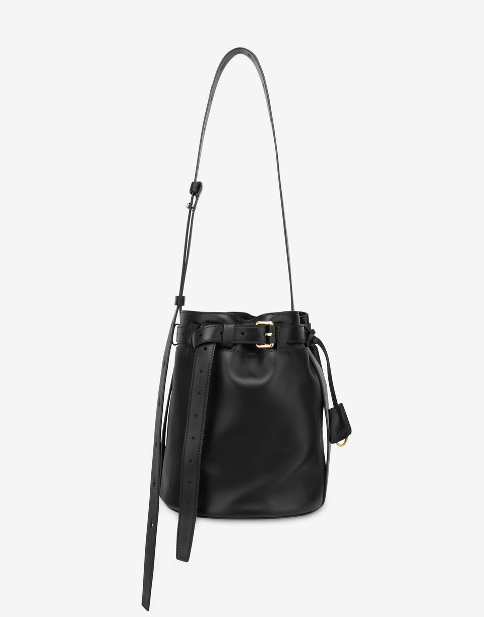 Moschino Tie Me Bucket Bag Black Moschino 0