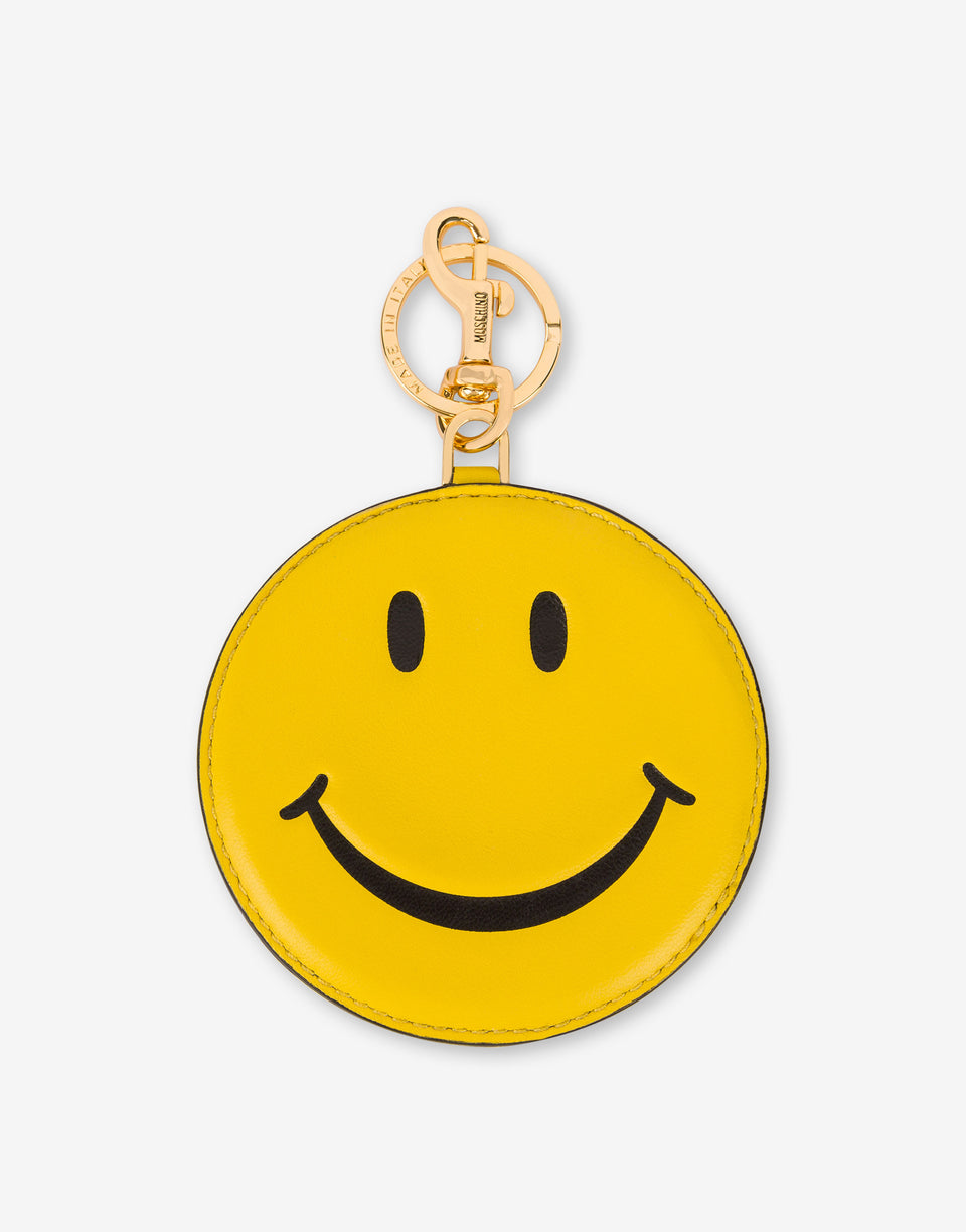 Schlüsselanhänger aus Nappa Smiley® Gelb Moschino 0