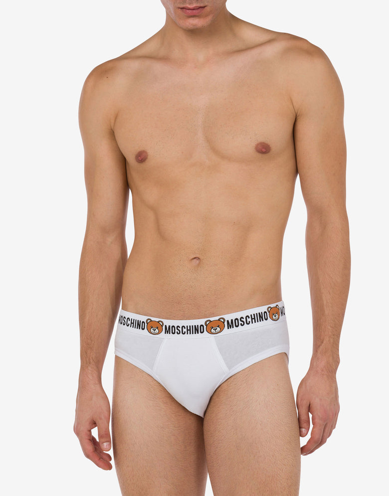 Conjunto de 2 calzoncillos Teddy Elastic Band  Blanco Moschino 1