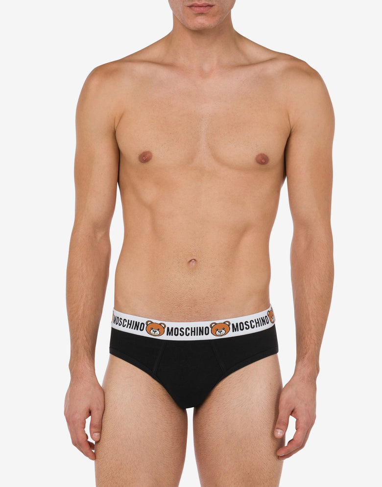 Conjunto de 2 calzoncillos Teddy Elastic Band  Negro Moschino 1