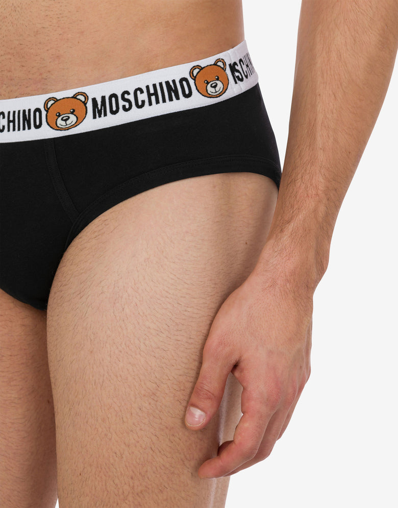 Conjunto de 2 calzoncillos Teddy Elastic Band  Negro Moschino 3