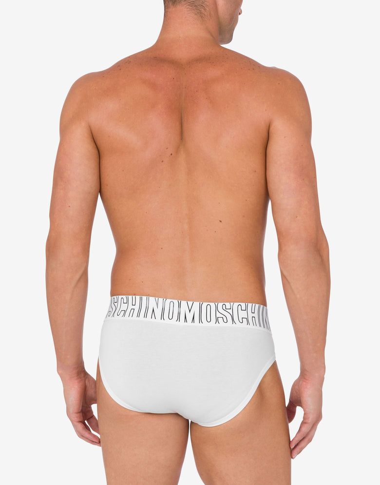 Slip in stretch jersey Rubber White Moschino 2