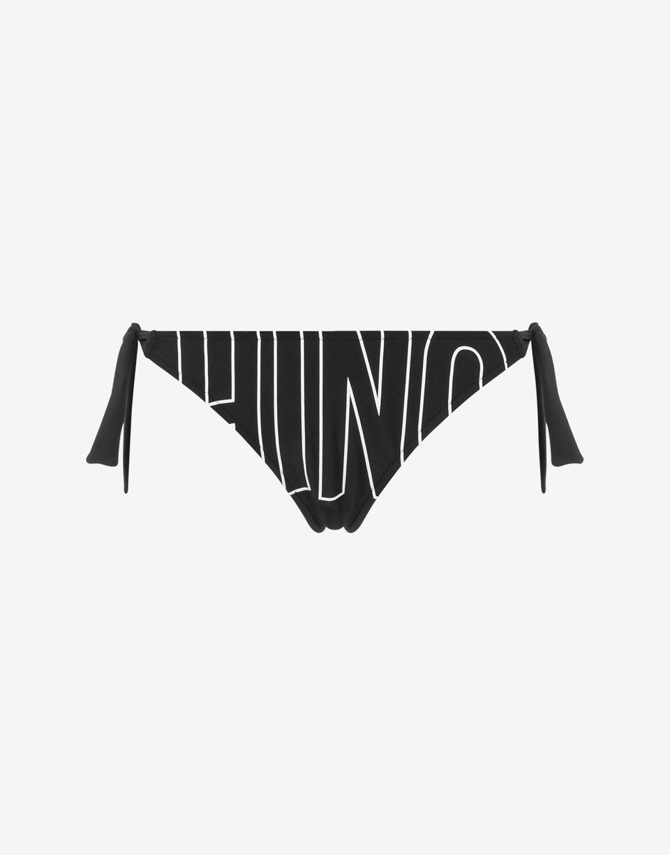 Rubber Logo Swim Briefs Black Moschino 0