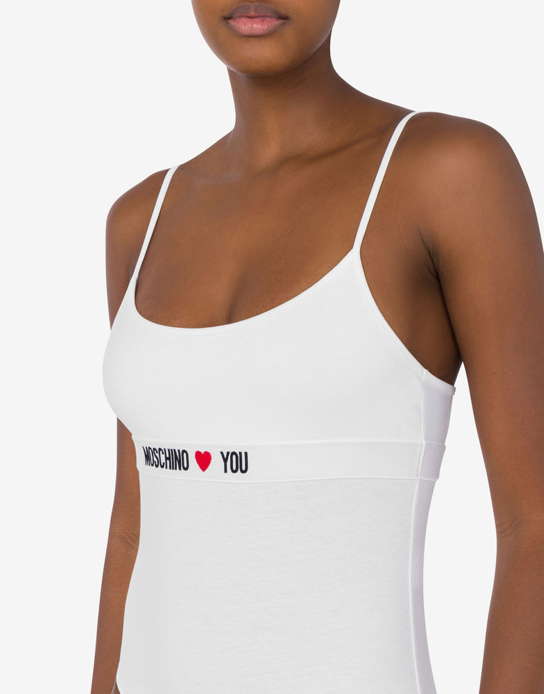 Moschino Loves You Bodysuit White Moschino 3