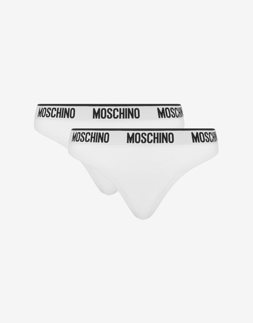 Slip Elastic Logo Band White Moschino 0
