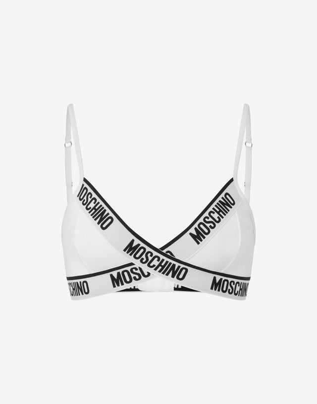 Banda elástica con logotipo Blanco Moschino 0