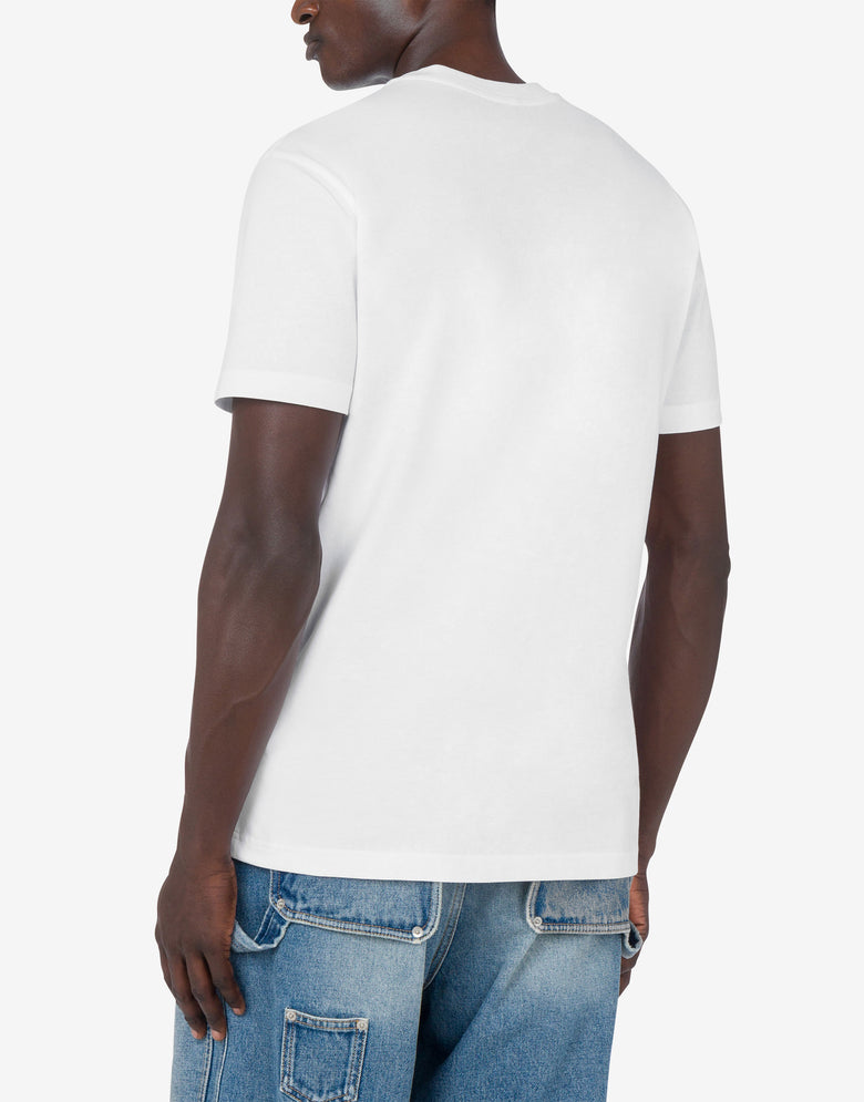 T-shirt Laurel Crown Logo Blanc Moschino 2