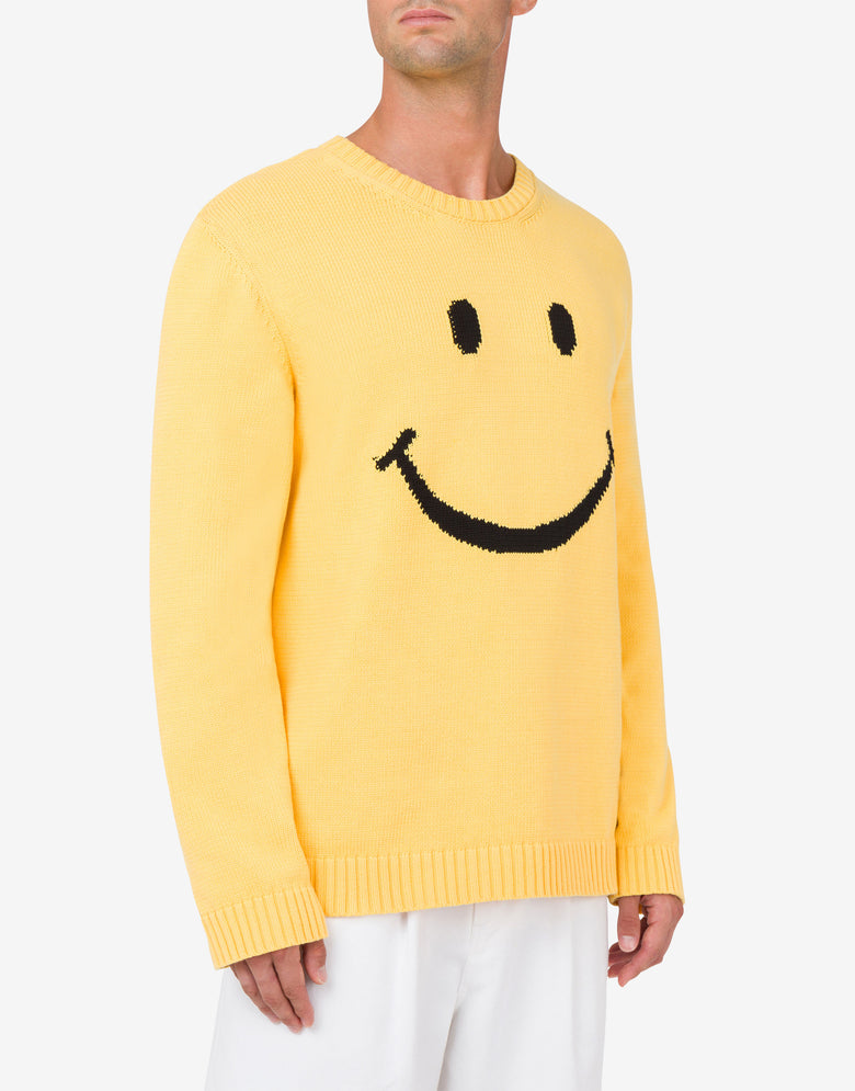 Pull Smiley® Jaune Moschino 1