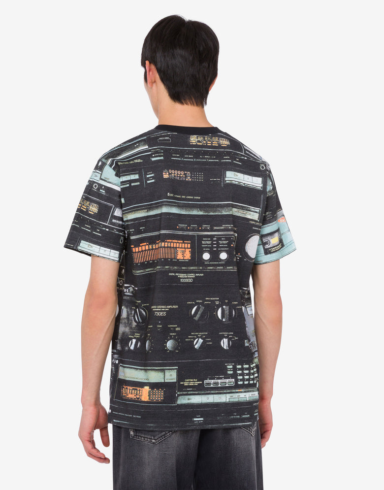 Limited Edition Organic Cotton Jersey T-shirt Black Moschino 3