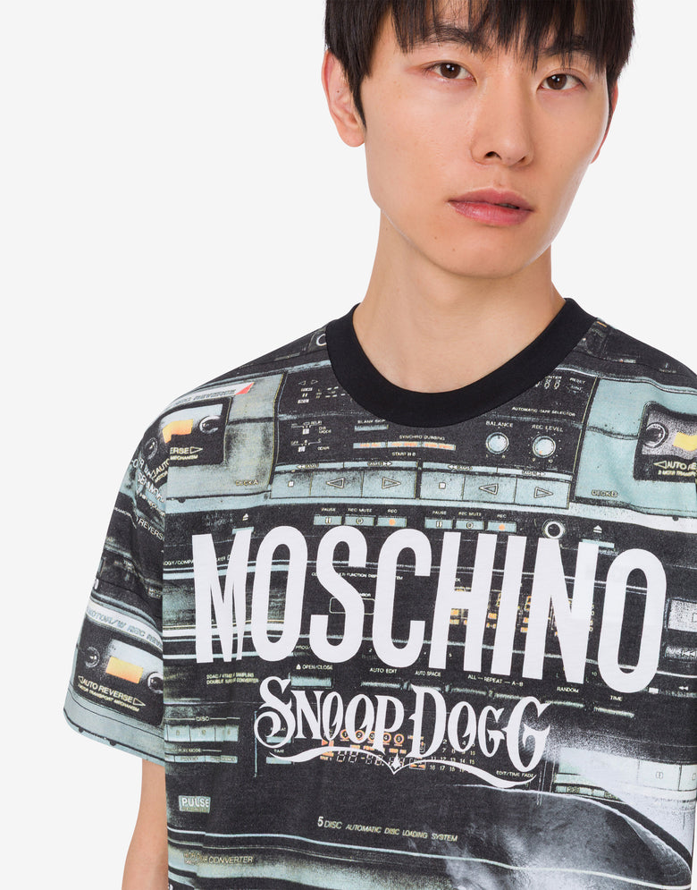 Limited Edition Organic Cotton Jersey T-shirt Black Moschino 4