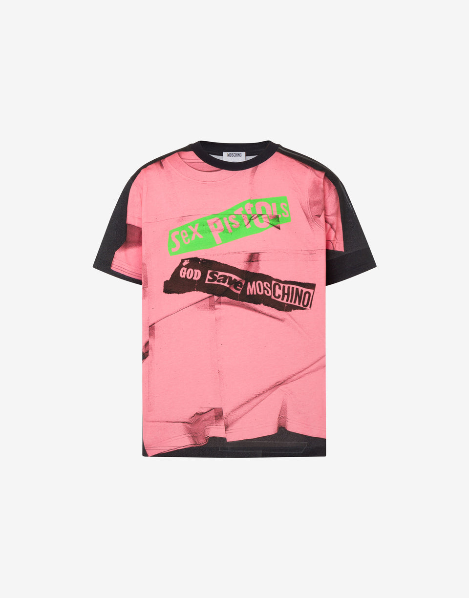 Limited Edition Organic Cotton Jersey T-shirt Pink Moschino 0