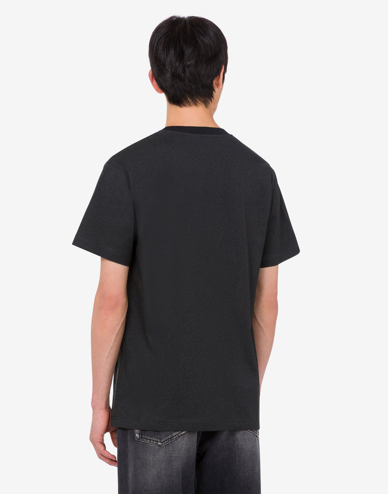 Limited Edition Organic Cotton Jersey T-shirt Pink Moschino 3