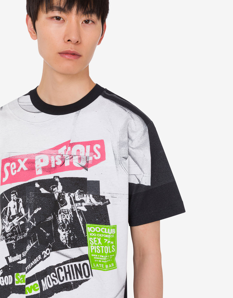 Limited Edition Organic Cotton Jersey T-shirt Black Moschino 4