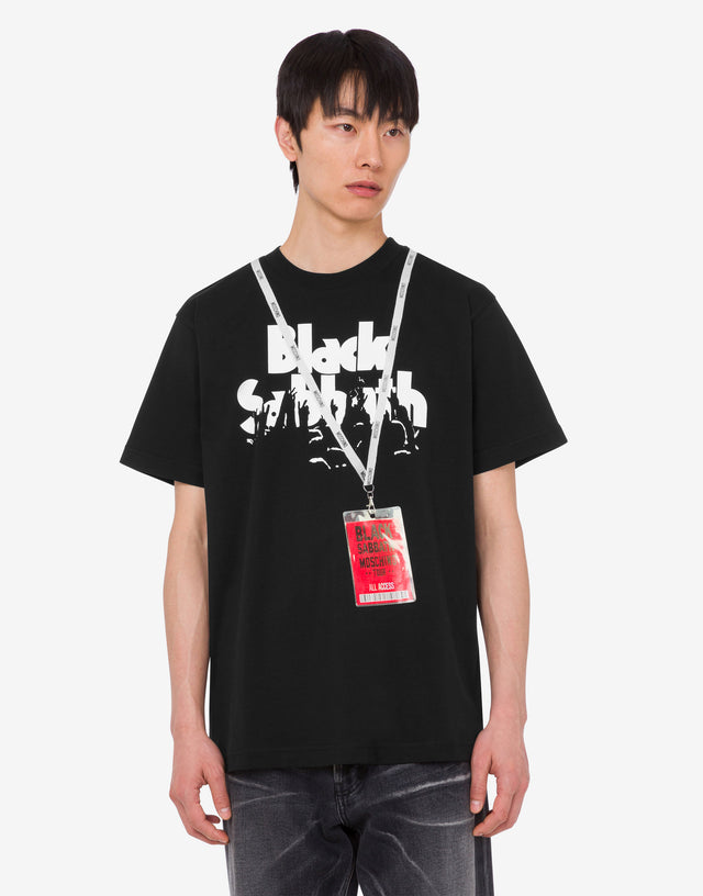 T-shirt en édition limitée en jersey de coton biologique  Noir Moschino 1