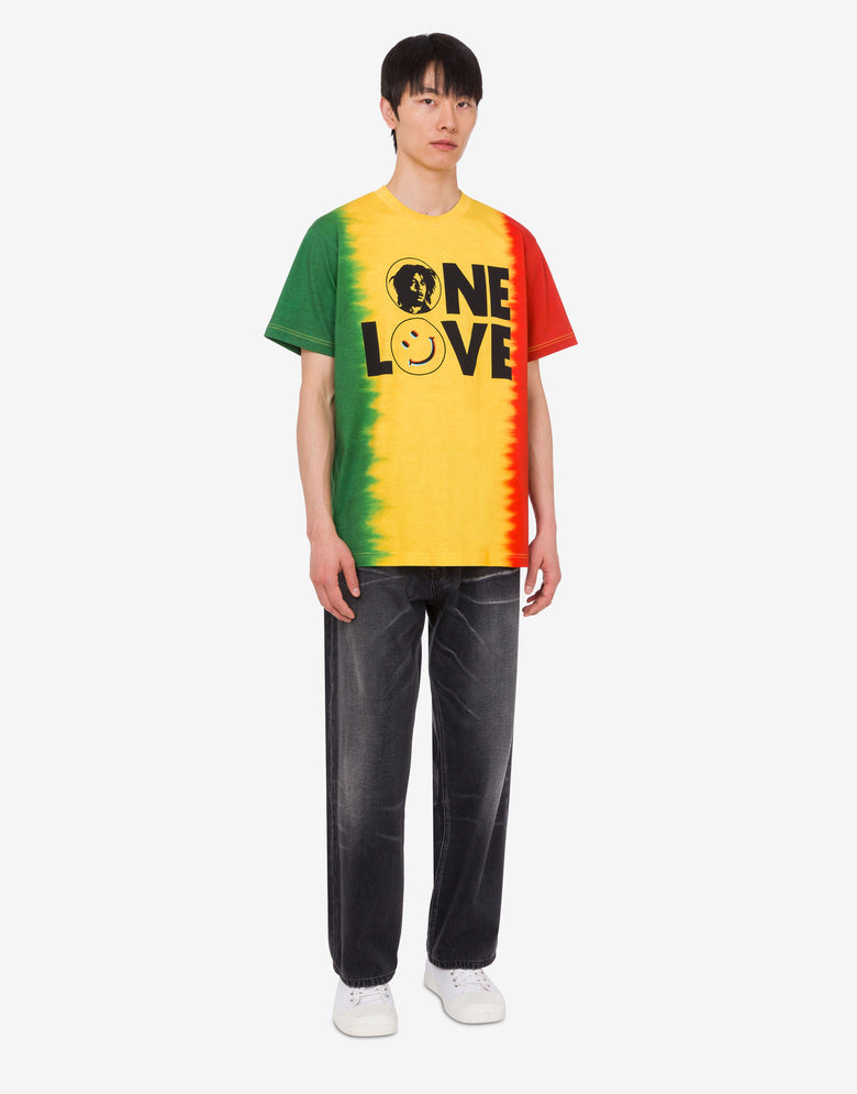 Limited Edition Organic Cotton Jersey T-shirt Yellow Moschino 1