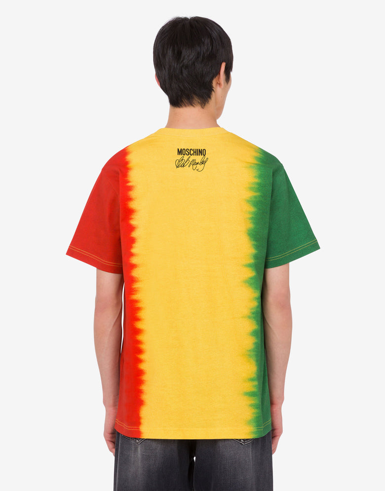 Limited Edition Organic Cotton Jersey T-shirt Yellow Moschino 3