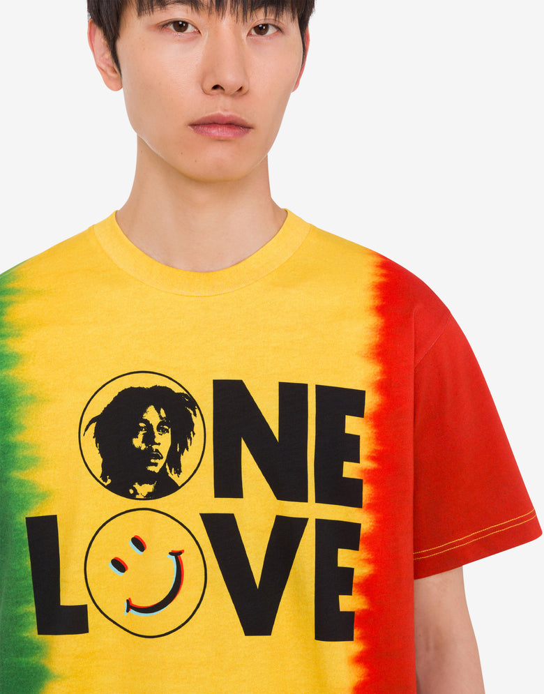 Limited Edition Organic Cotton Jersey T-shirt Yellow Moschino 4