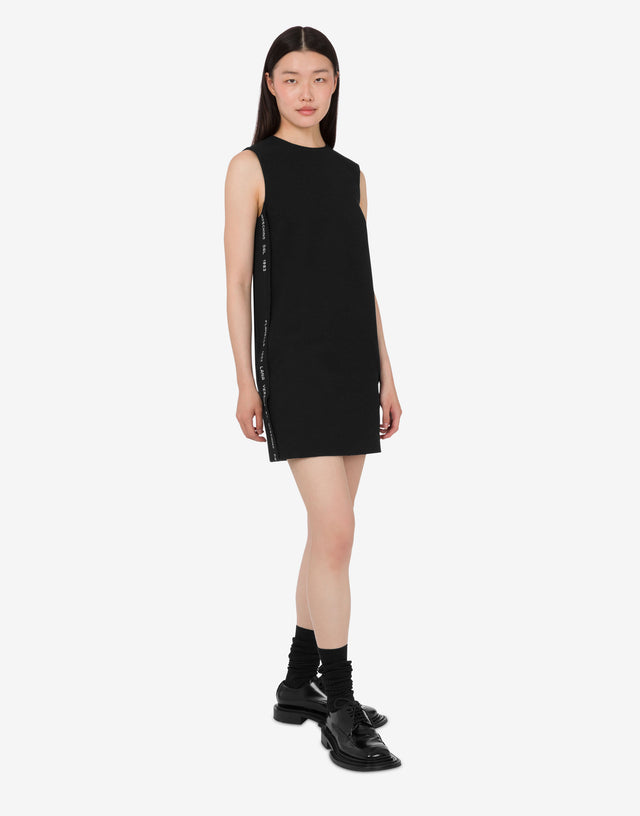 Abito in flanella di lana Nero Moschino 1