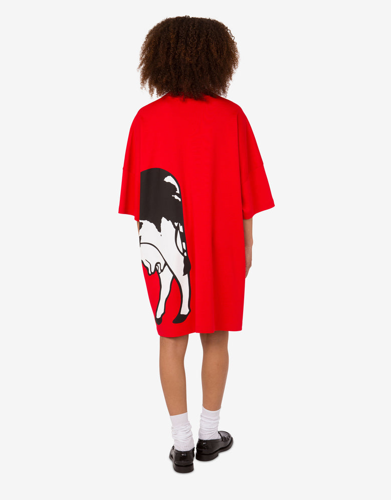 Robe oversize en coton lourd Archive Rouge Moschino 2