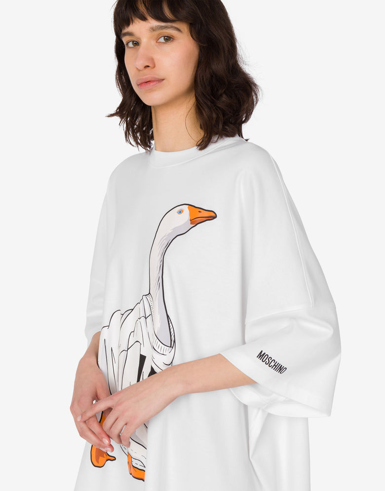 ํค๋น ์ฝํผ ์ค๋ฒ์ฌ์ด์ฆ ๋๋ ์ค Goose White Moschino 3