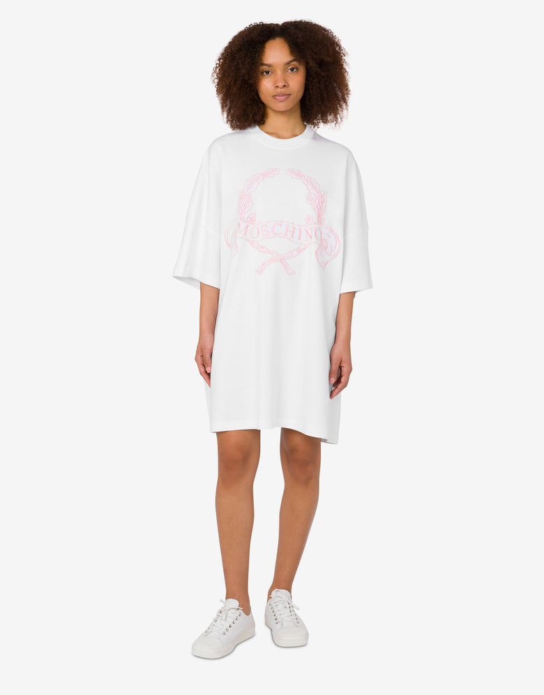 ํค๋น ์ฝํผ ์ค๋ฒ์ฌ์ด์ฆ ๋๋ ์ค Laurel Crown White Moschino 1