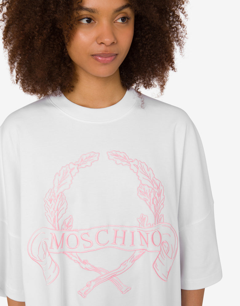 ํค๋น ์ฝํผ ์ค๋ฒ์ฌ์ด์ฆ ๋๋ ์ค Laurel Crown White Moschino 3