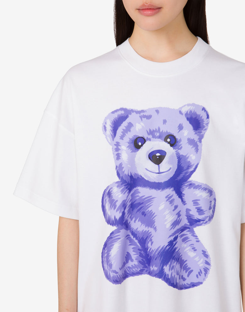 Robe en coton oversize Moschino Teddy Bear Blanc Moschino 3