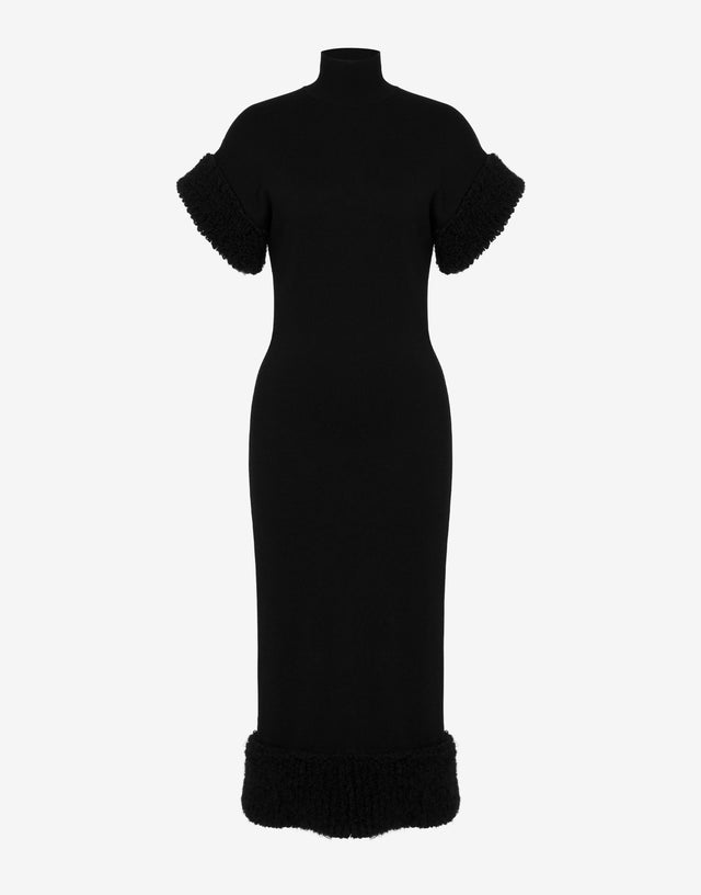 Abito in misto lana Nero Moschino 0