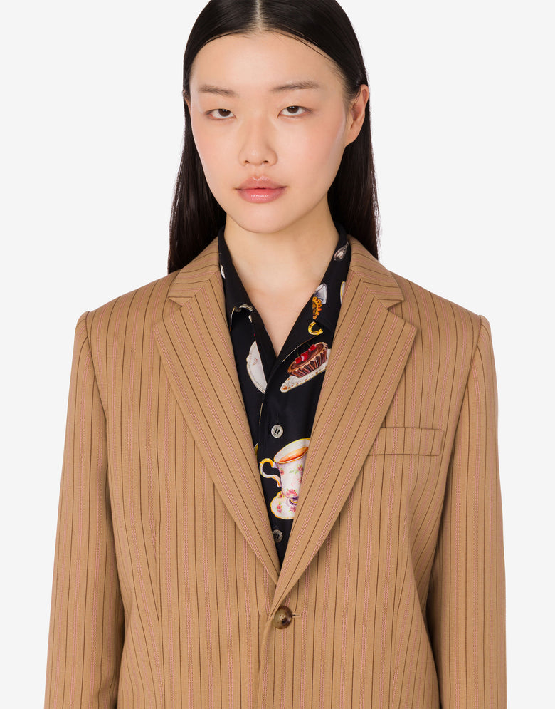 Veste en laine Beige Moschino 3