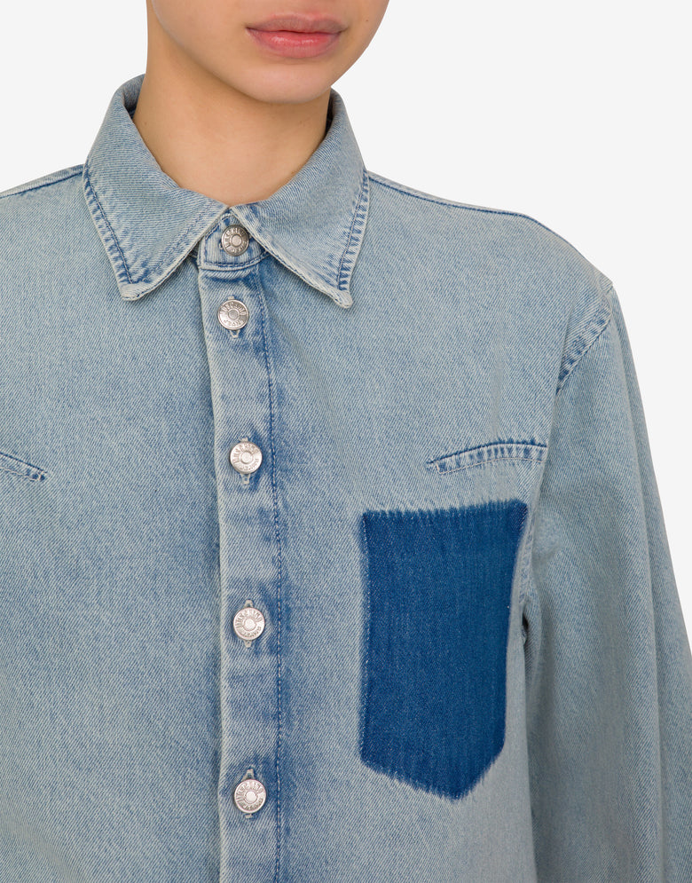 ๋ผ์ดํธ ์ฝํผ ๋ฐ๋ ์
์ธ  Light denim Moschino Jeans 3