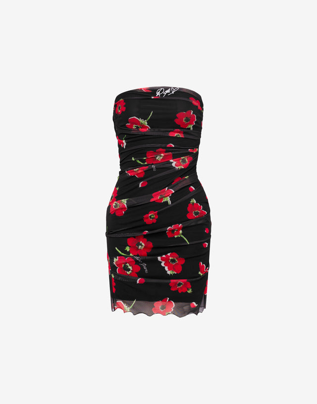 Robe en tulle imprimé Noir Moschino Jeans 0