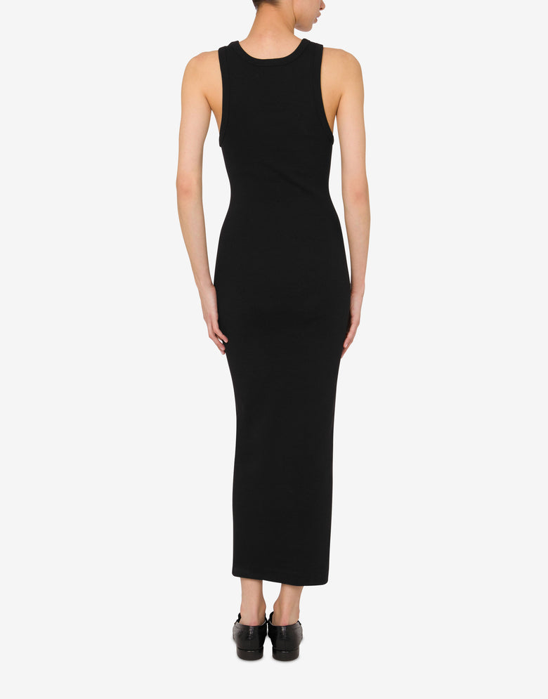 Robe en coton stretch Noir Moschino Jeans 2