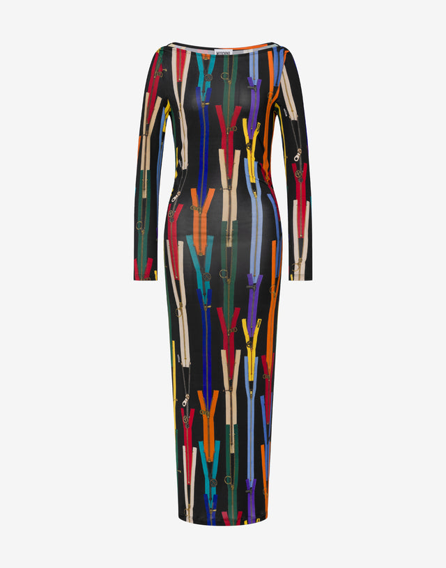 Robe en jersey imprimé Noir Moschino Jeans 0