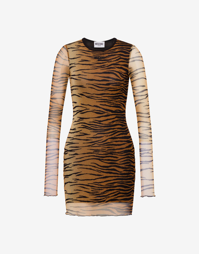 Robe en tulle imprimé Marron Moschino Jeans 0