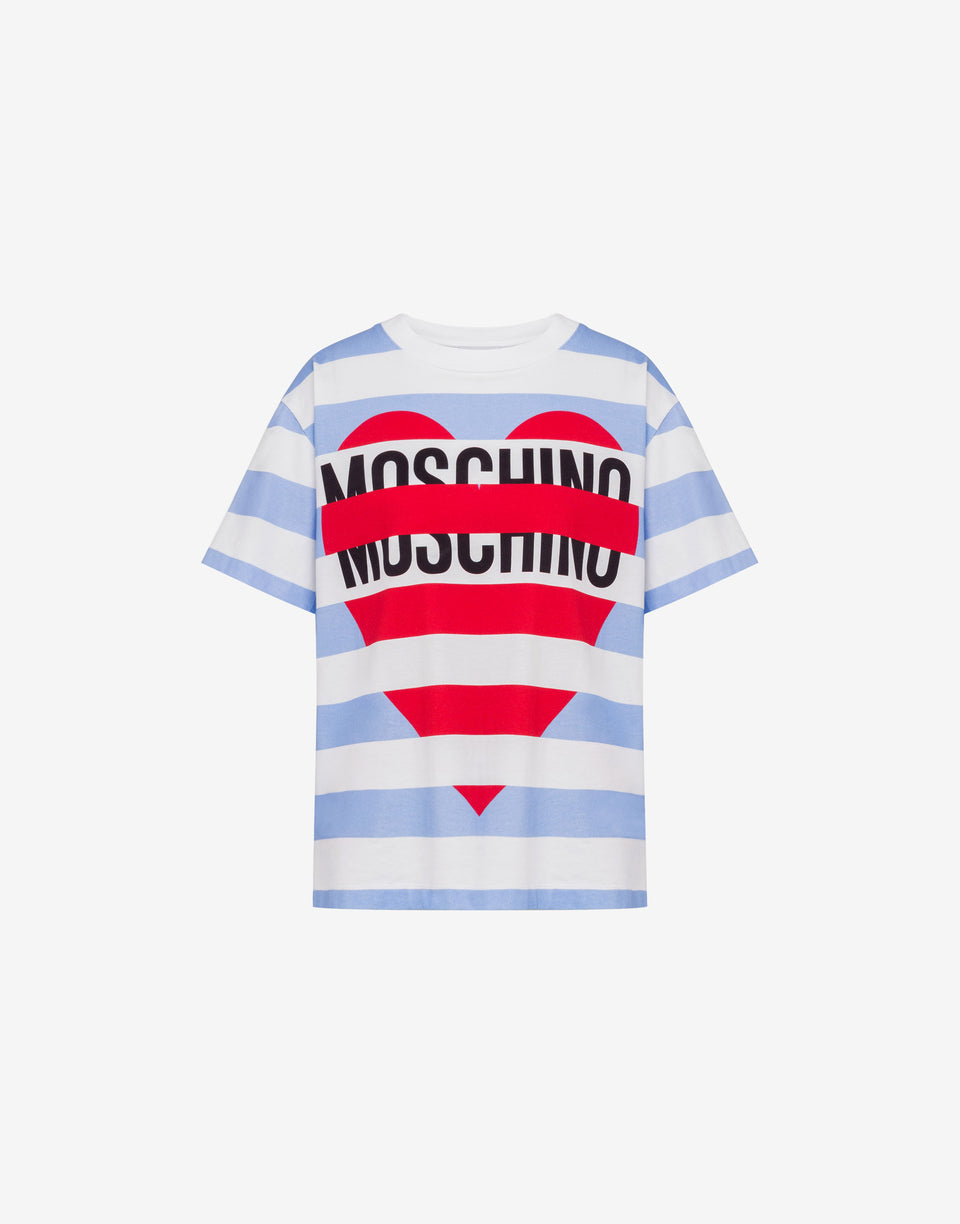 ๋ฉด ์ ์ง ์์ฌ์ ํ๋ฆฐํธ ํฐ์
์ธ  Azure Moschino Jeans 0