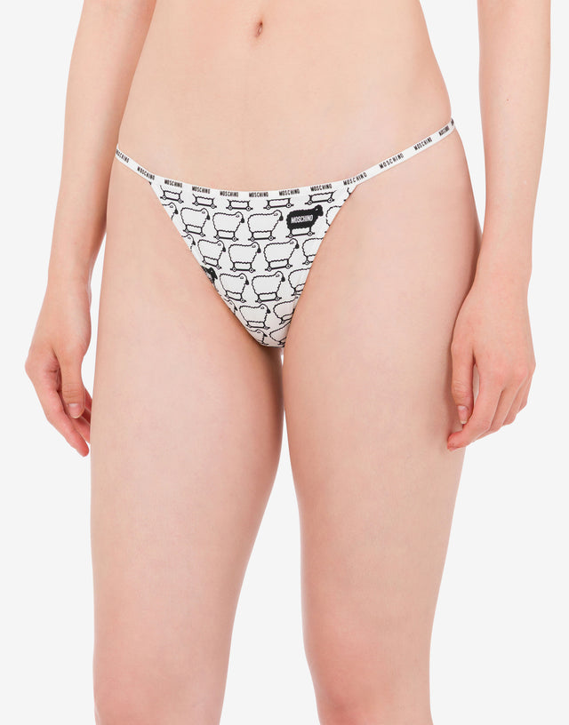 Lote de 3 braguitas de microfibra Negro Moschino 1