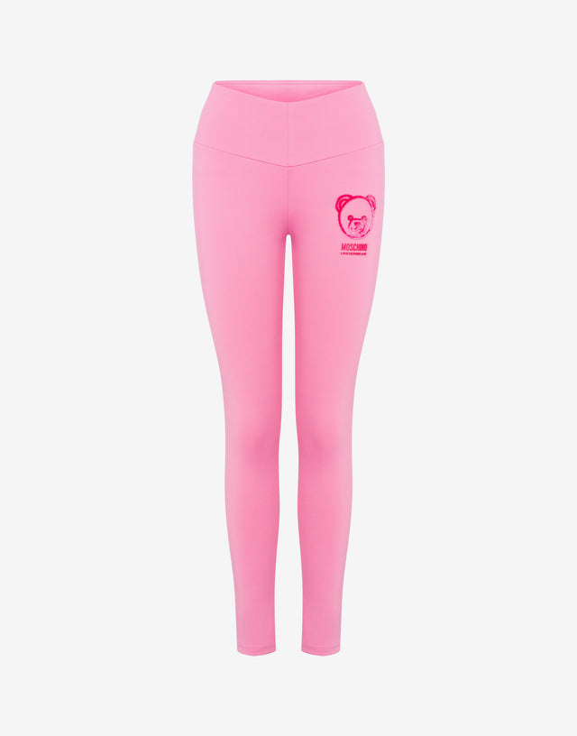 Leggings Moschino Teddy Bear de tejido técnico Pink Moschino 0