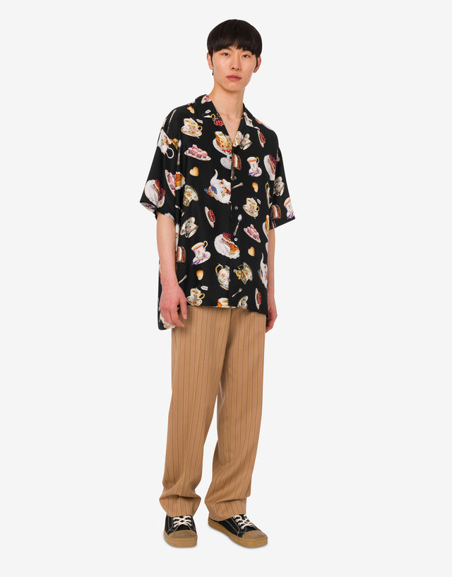 Pantalone in lana Marrone chiaro Moschino 1
