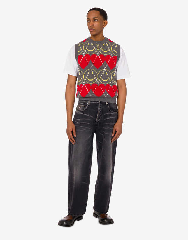 Cotton denim pants Black Moschino 1
