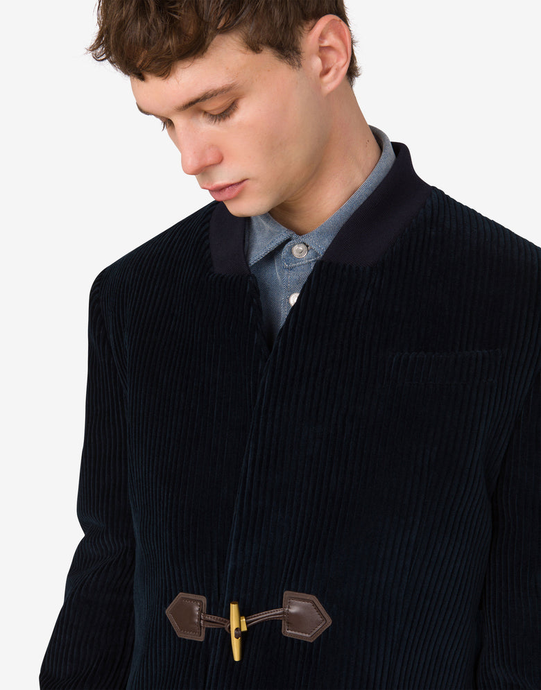 Veste en velours côtelé Bleu nuit Moschino 3