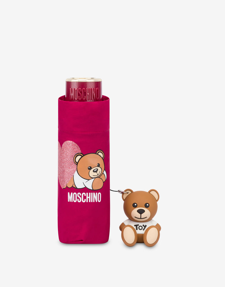 Supermini umbrella with Teddy Love Red Moschino 2