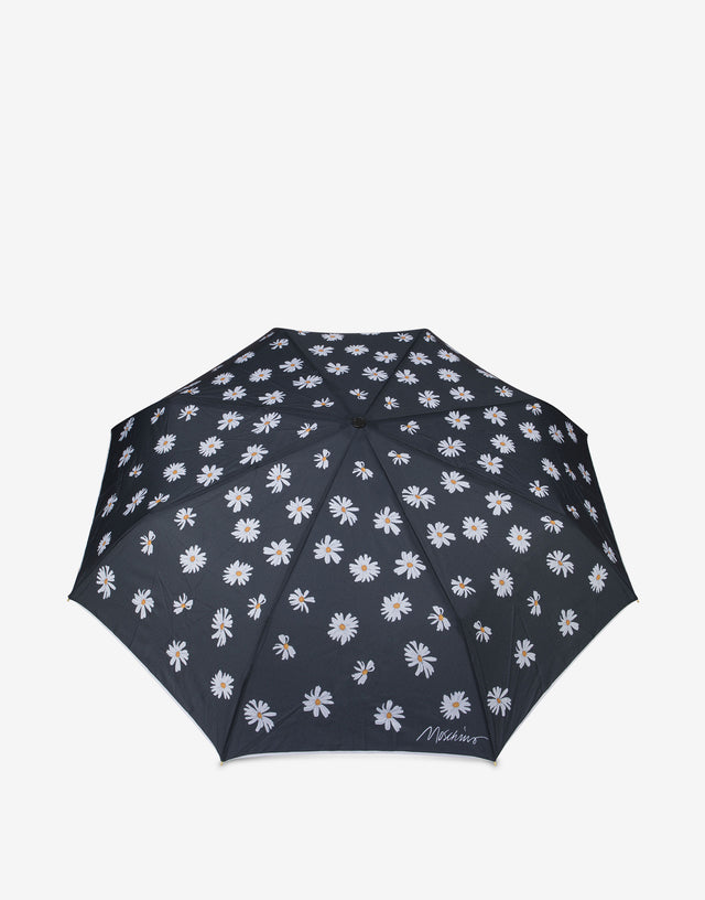 Ombrello Openclose Allover Daisy Nero Moschino 0