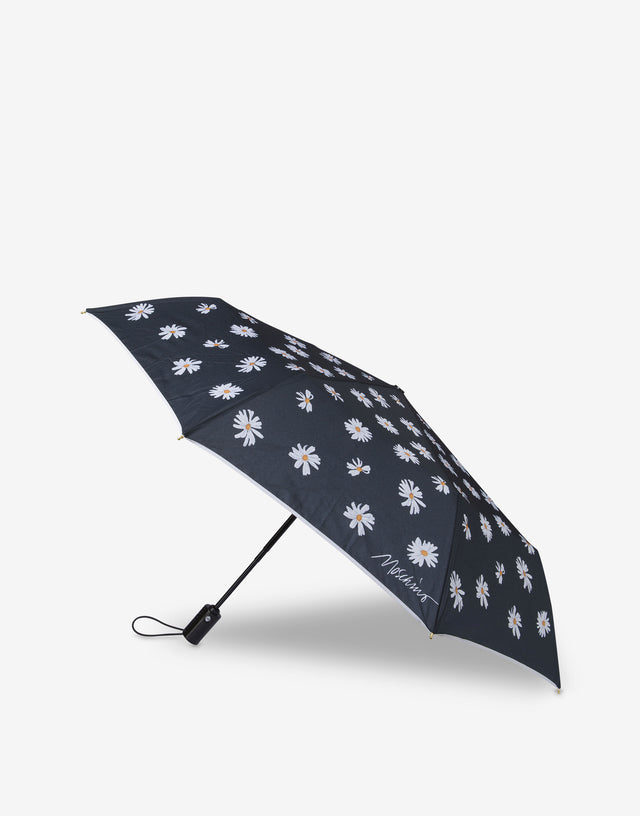 Ombrello Openclose Allover Daisy Nero Moschino 1