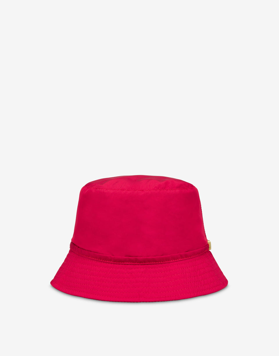 Lettering Logo Bucket hat Red Moschino 0