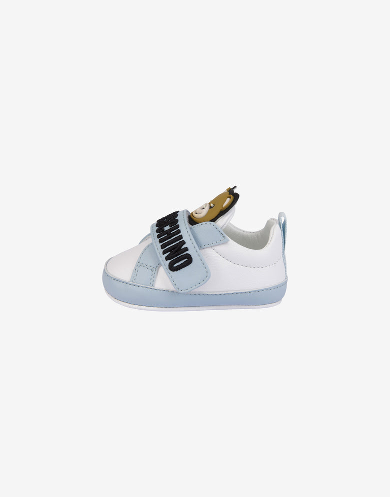 Teddy Patch Nappa leather sneakers White Moschino 1