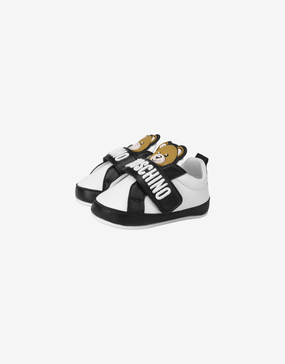 Zapatillas de napa Teddy Patch Negro Moschino 0