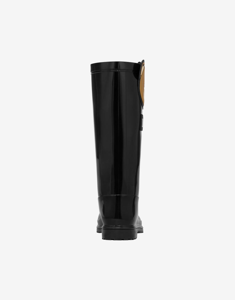 Rain boots Teddy Patch Black Moschino 2